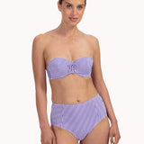 Cyell Seersucker Multiway Bandeau Bikini Top