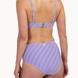 Cyell Seersucker High Waist Bikini Brief