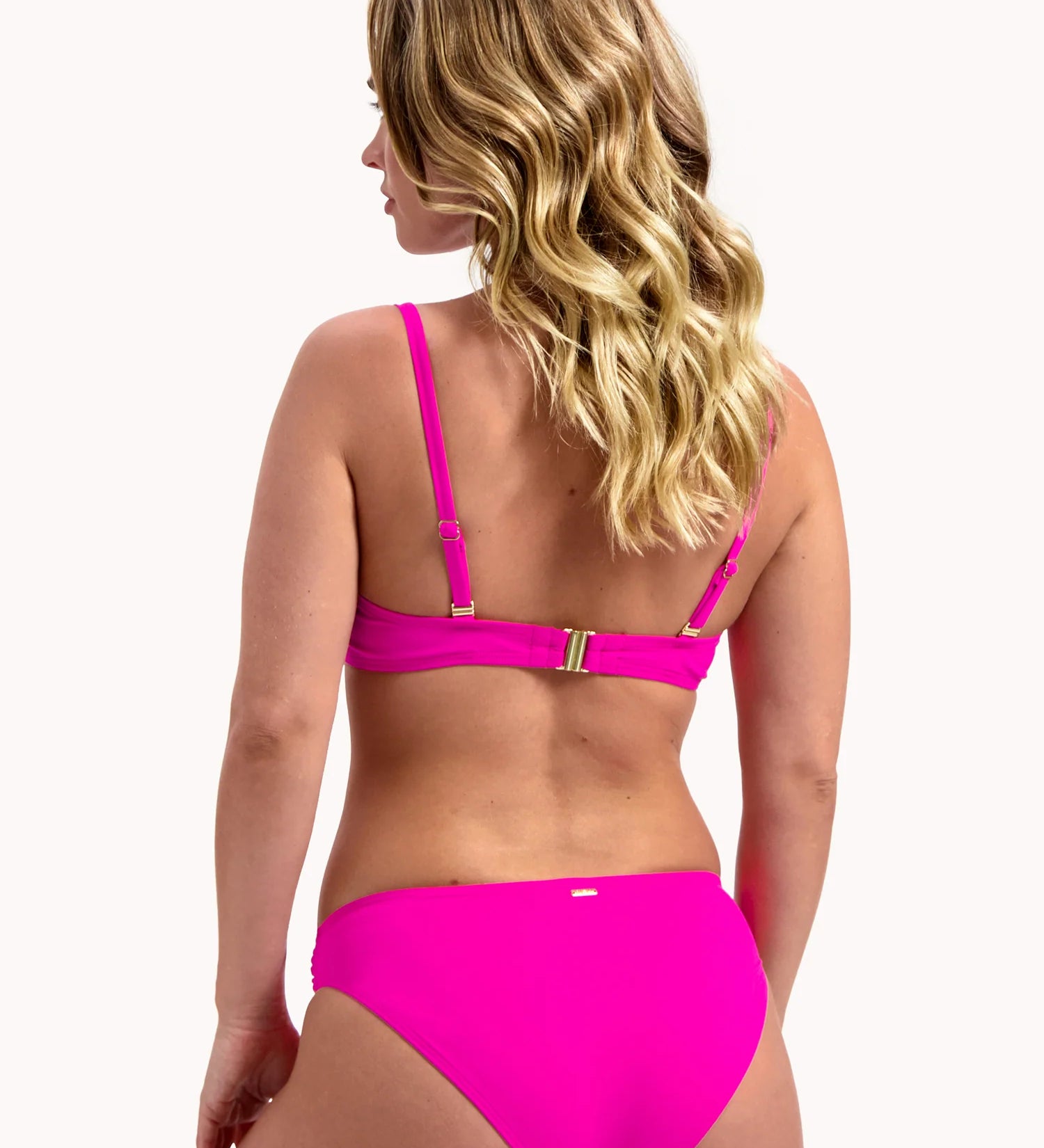 Cyell Framboise Pleated Mid Waist Bikini Brief