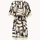 Butterfly sleeves and tie waist