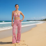 Cyell Tropical Lines Wide Leg Trousers