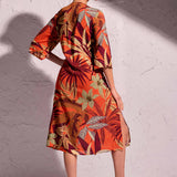 David Edera Kim Kaftan in Tropical Print