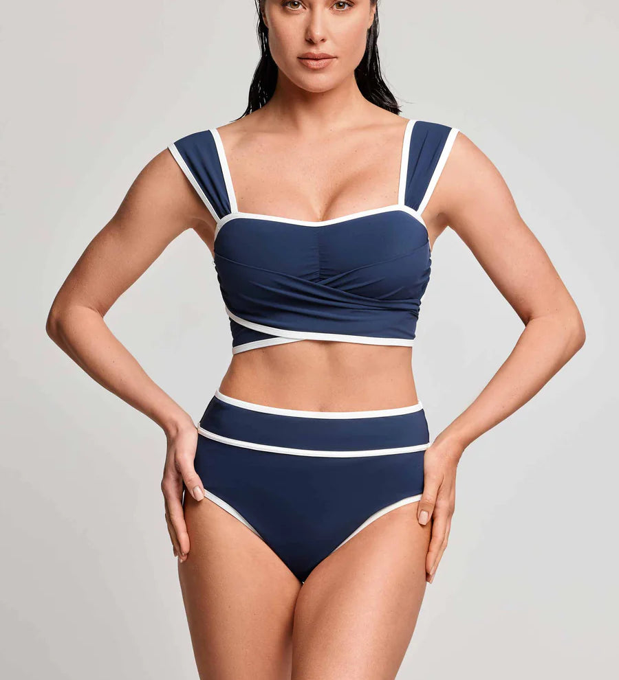 David Charlotte Crossover Navy Bikini