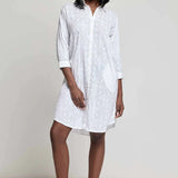 David Doris Lace Shirt Dress