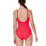 Gottex Profile Tutti Frutti V Neck Gold Beaded One Piece Swimsuit