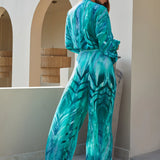 Guilty Beach Green Palm Beach Trousers