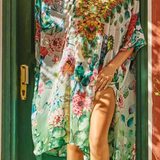 Iconique Green Flowered Kaftan