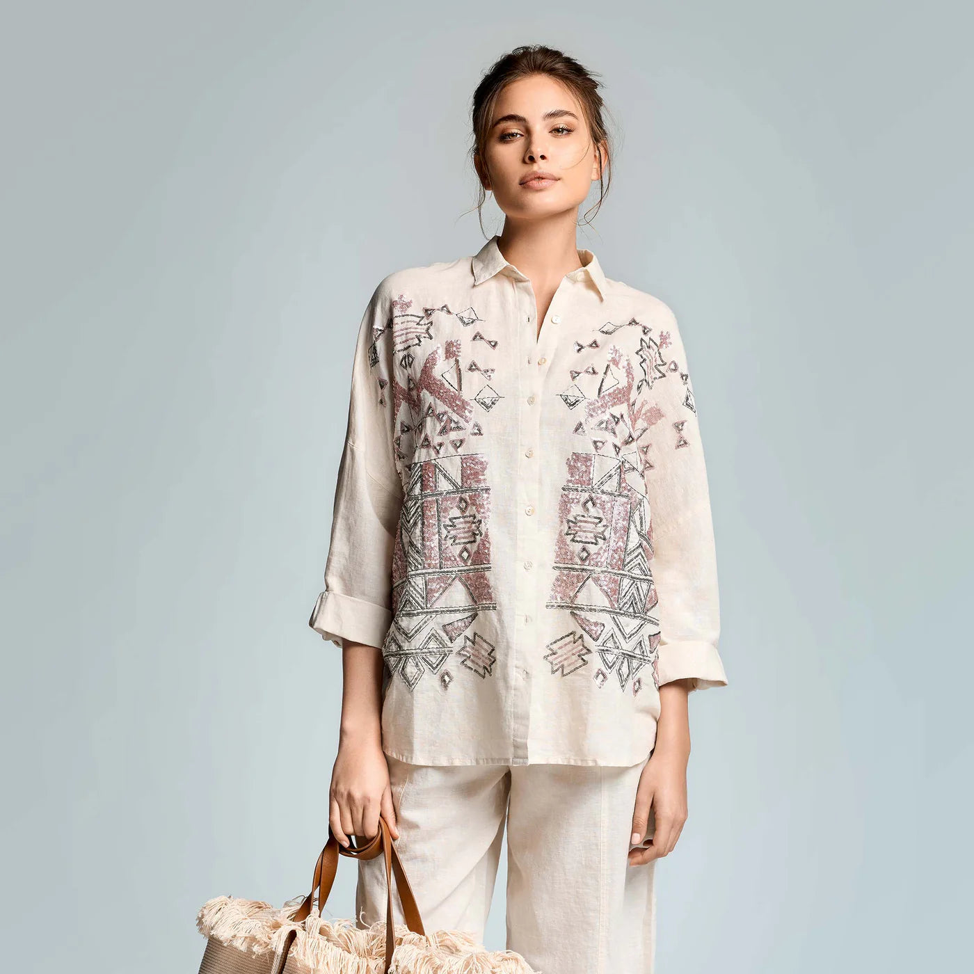 Iconique Ivory Lily Shirt