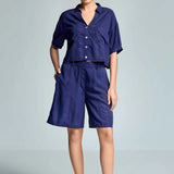 Iconique Logan Shorts in Navy Blue