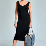 Iconique Leona Black Maxi Dress