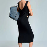 Iconique Leona Black Maxi Dress
