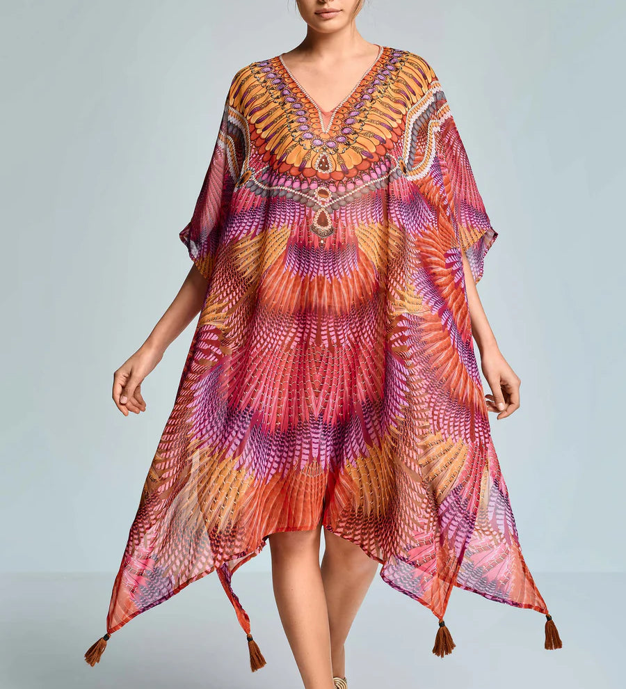 Iconique Multicoloured Fuego Kaftan