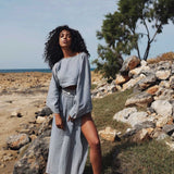 Lingadore Top & Long Skirt Set in Eucalyptus or White