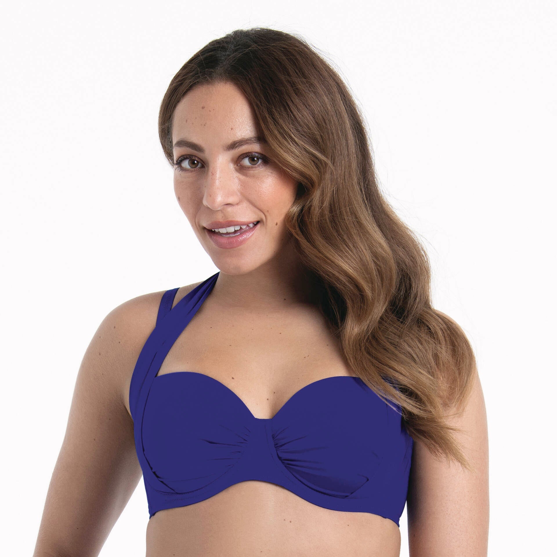 Anita Rosa Faia Catalina Bikini Top in Blue Violet