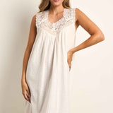 Cottonreal Nadine Daisy Sleeveless Nightdress