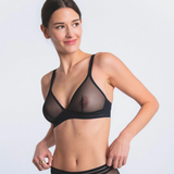 Maison Lejaby Nufit Non-Wire Triangle Bra in Black