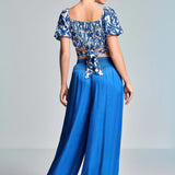 Vacanze Tundra Front Tie Top