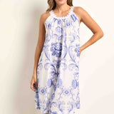 Cottonreal Walter Supervoile Grand Crest Sleeveless Nightdress