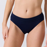 Janine Robin Grace Mid-Rise Bikini Brief in Marine