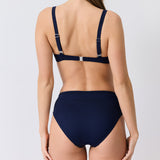 Janine Robin Grace Mid-Rise Bikini Brief in Marine