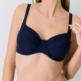 Janine Robin Grace Bikini Top in Marine