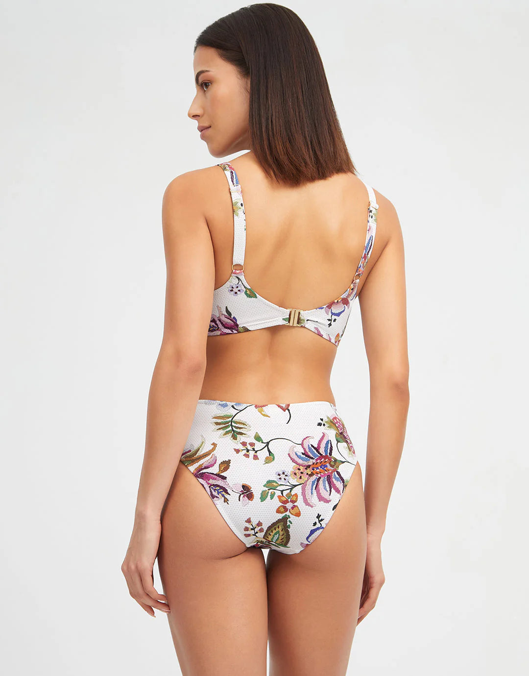 Gathered tummy control bikini brief