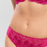 Empreinte Tess Thong in Linen Flower or Rose Samba