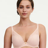 Chantelle Norah Chic Plunge T-Shirt Bra in Dusky Pink