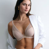 Chantelle Norah Chic Plunge T-Shirt Bra in Dusky Pink