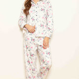 Cottonreal English Rose Long Sleeve PJ Set
