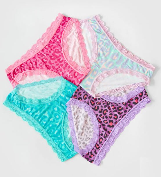 Stripe & Stare Leopard 4 Knicker Box