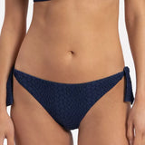 Cyell Tie Side Bikini Bottom Solid Snake
